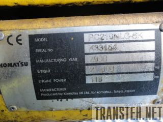  Komatsu,  PC210NLC-6K, 2000. 
