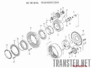 619-80700001   (gear-reduction) Kato HD2045-3 