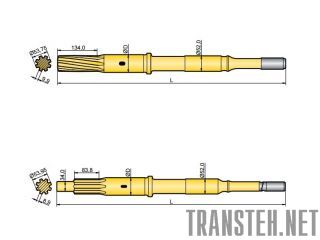   Atlas Copco COP 1240EX, COP 1338EX   / Shank adapter  :  